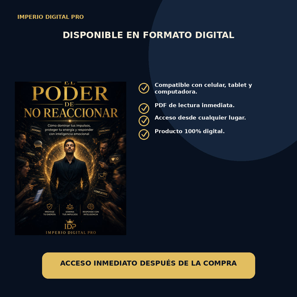 El Poder de No Reaccionar ebook