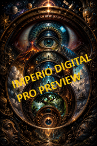 El Ojo Infinito – Póster de Arte Surreal Cósmico y Mundos Infinitos Gratis