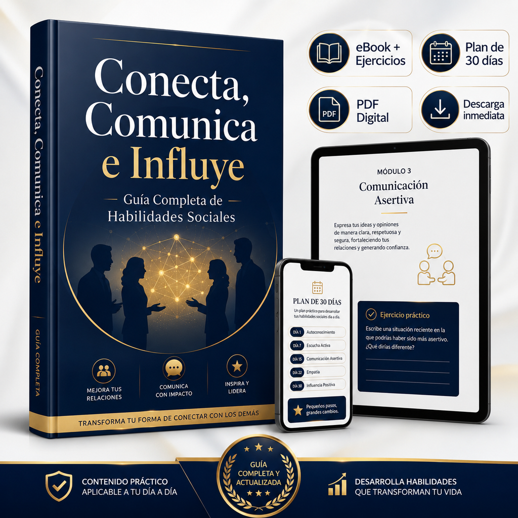 Conecta, Comunica e Influye | Guía Completa de Habilidades Sociales eBook