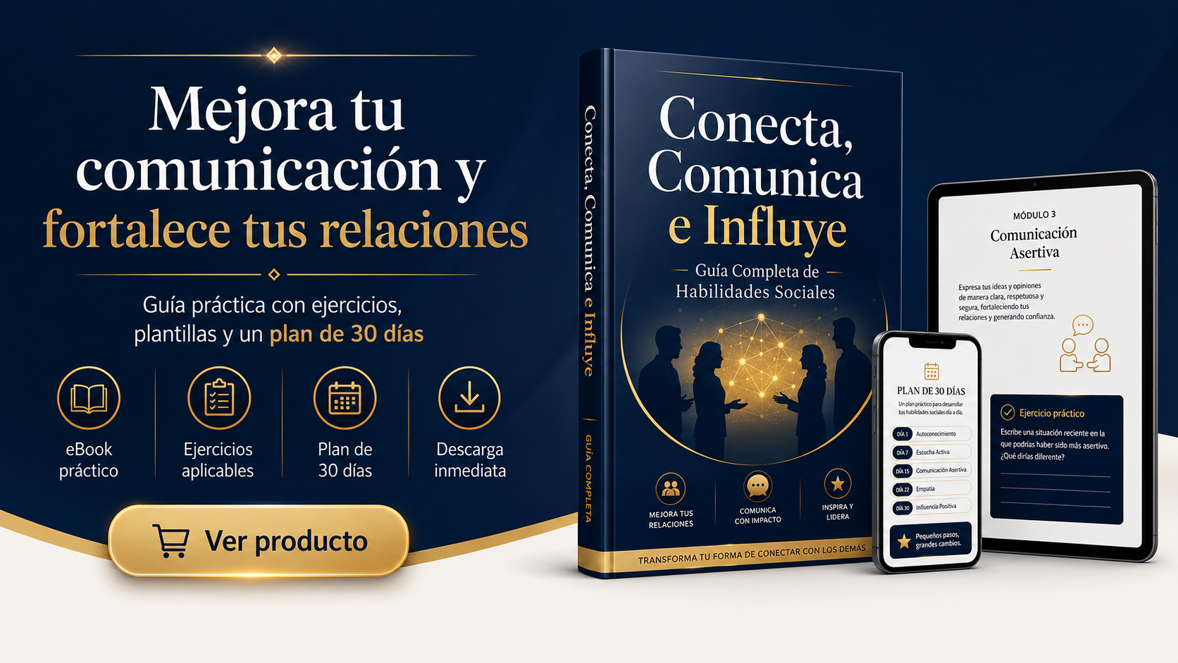 Conecta, Comunica e Influye | Guía Completa de Habilidades Sociales eBook
