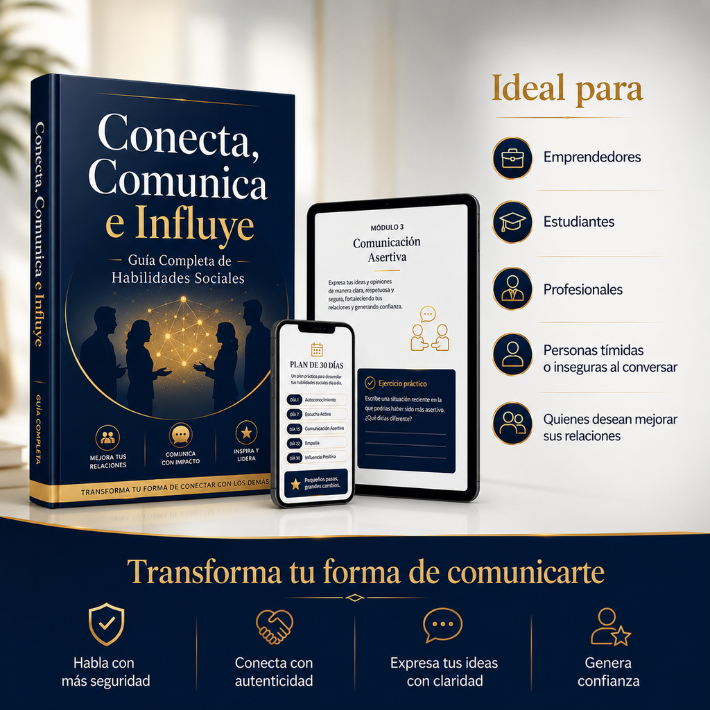 Conecta, Comunica e Influye | Guía Completa de Habilidades Sociales eBook