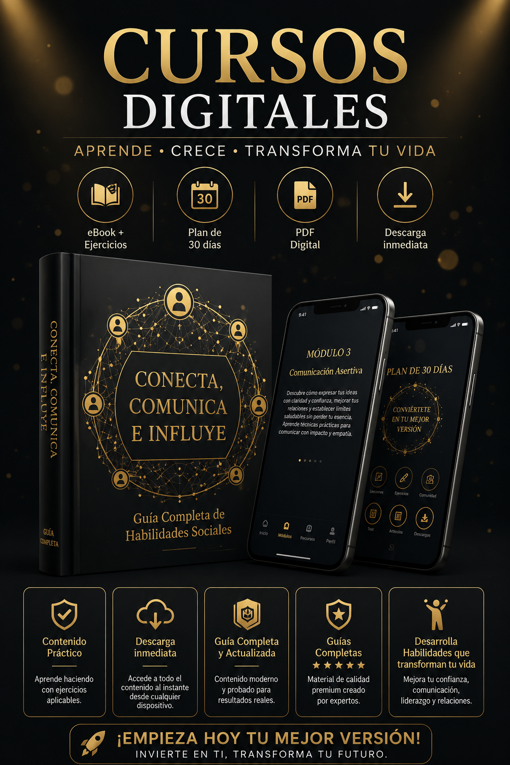 Conecta, Comunica e Influye | Guía Completa de Habilidades Sociales eBook