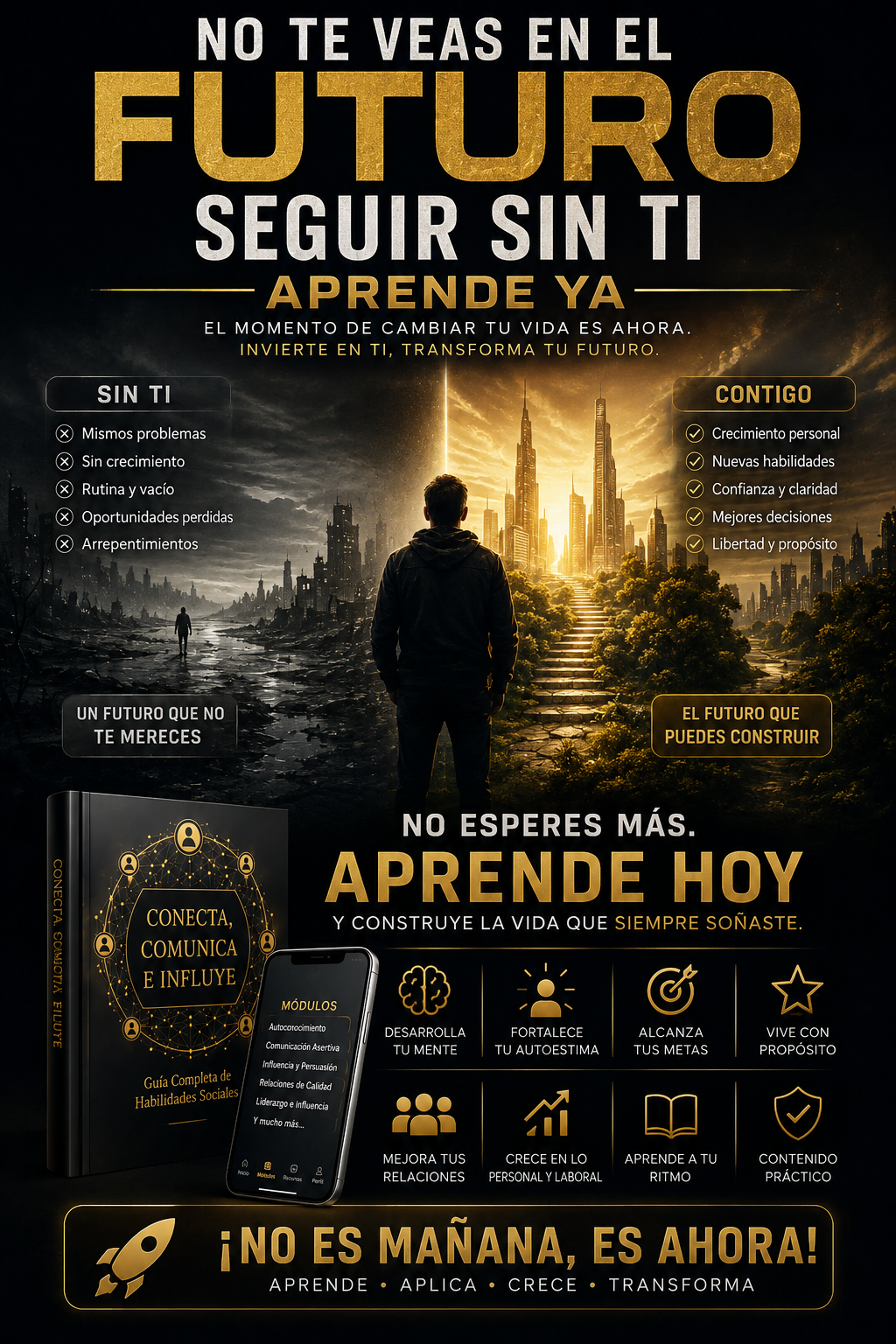 Conecta, Comunica e Influye | Guía Completa de Habilidades Sociales eBook