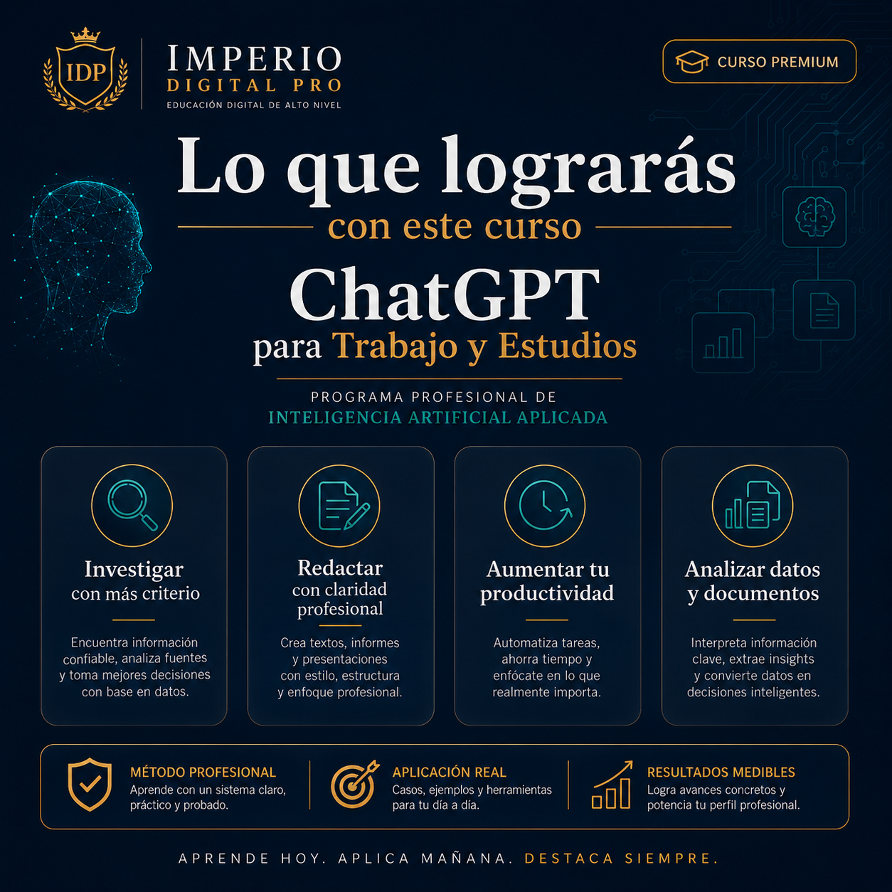 ChatGPT para Trabajo y Estudios | Curso Profesional de Inteligencia Artificial Aplicada