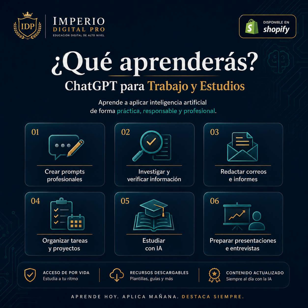 ChatGPT para Trabajo y Estudios | Curso Profesional de Inteligencia Artificial Aplicada
