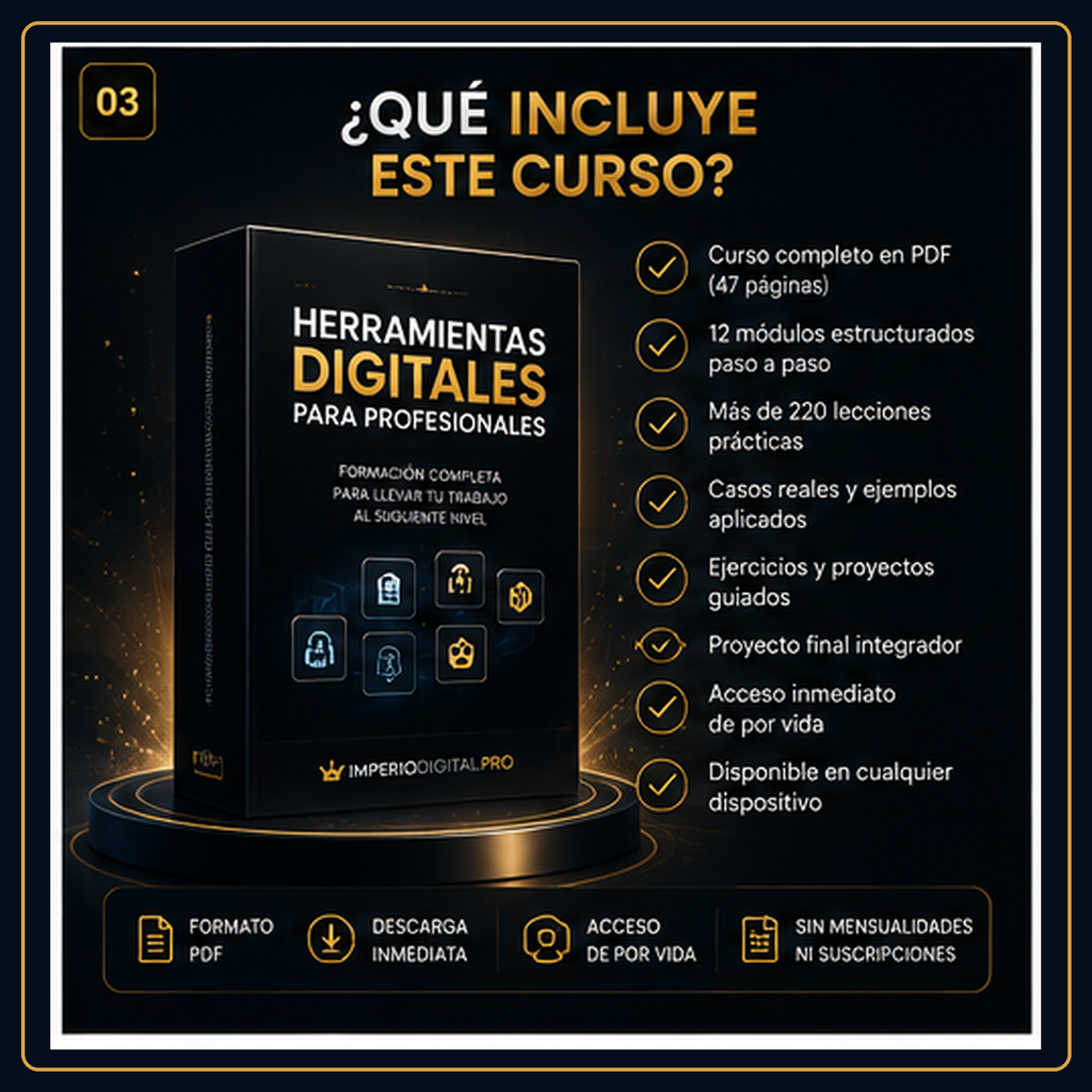 Herramientas Digitales para Profesionales | Curso Premium