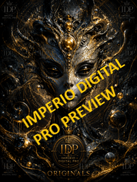 La Emperatriz del Vacío Dorado | Arte Digital Premium – Imperio Art Originals