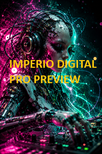 Neon Pulse DJ — Póster Futurista de Androide y Música Cyberpunk