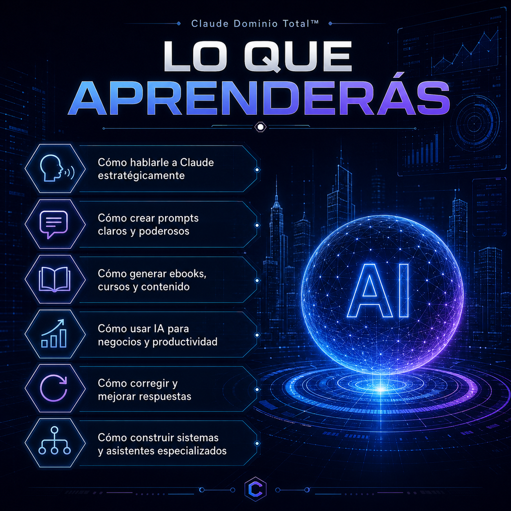 Claude Dominio Total™ — Curso Profesional de Ingeniería de Prompts y Creación con IA
