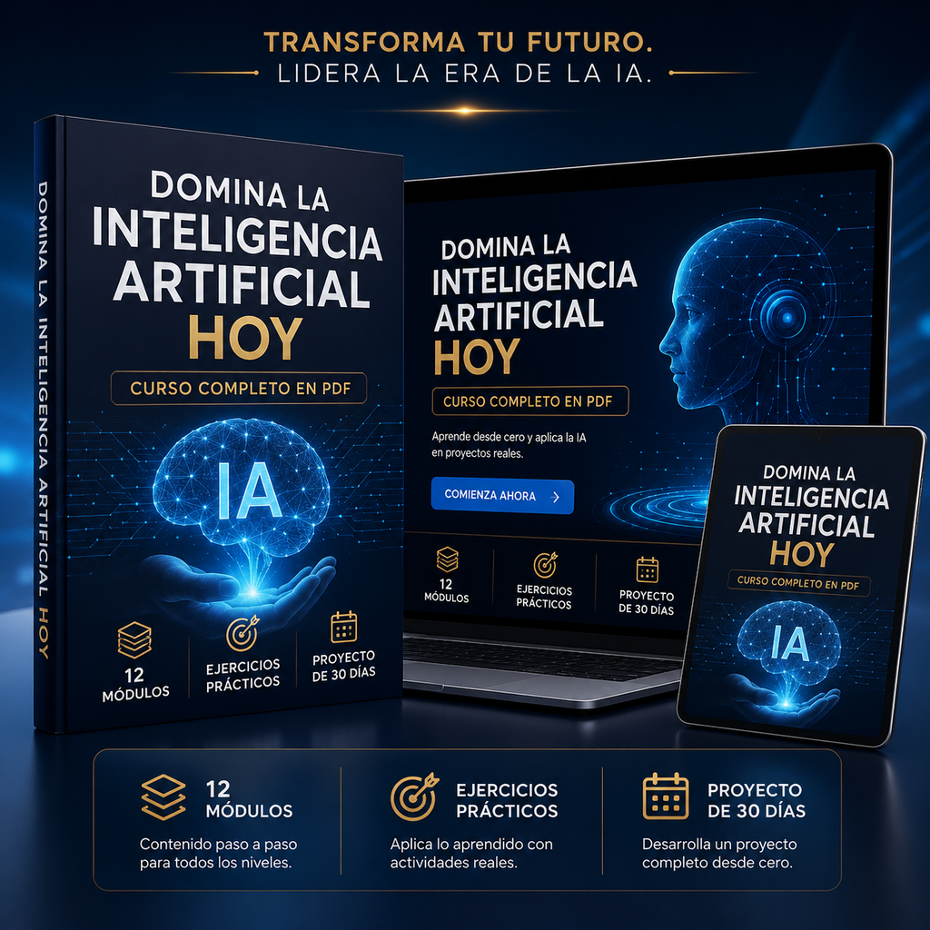 Domina la Inteligencia Artificial Hoy — Curso Completo en PDF y Word