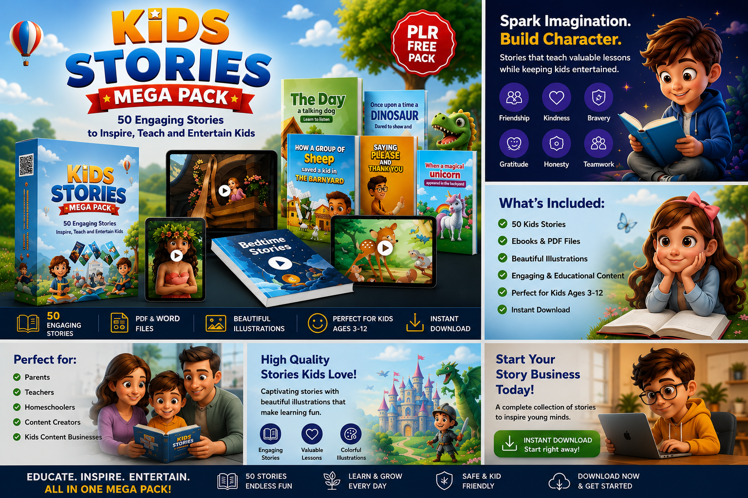 Kids Stories Mega Pack