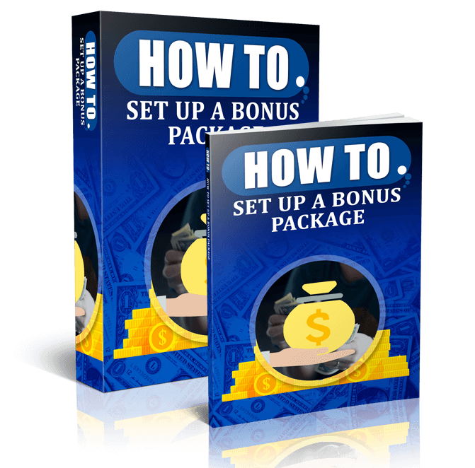 How To Set Up A Bonus Package – Complete Training Course