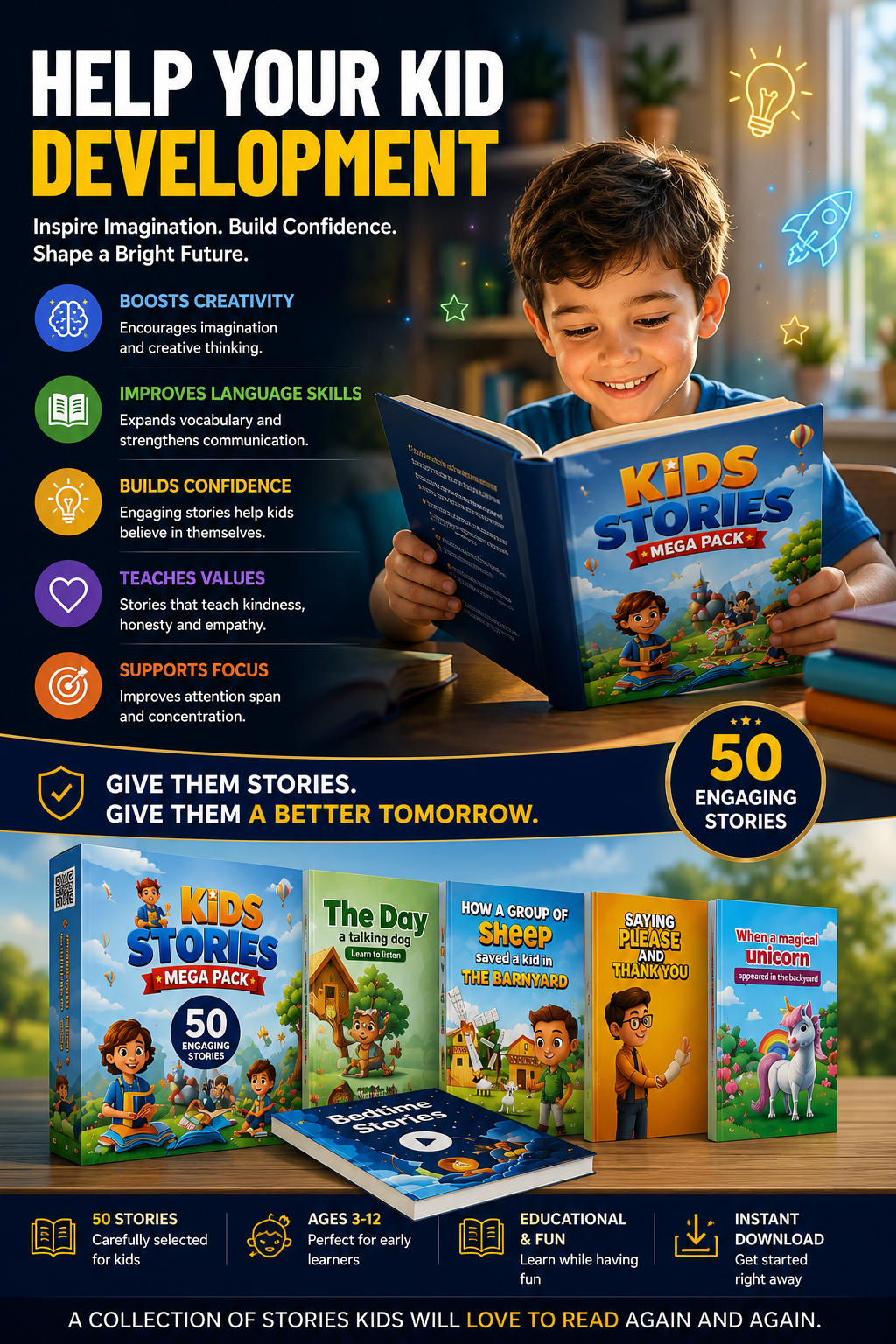 Kids Stories Mega Pack