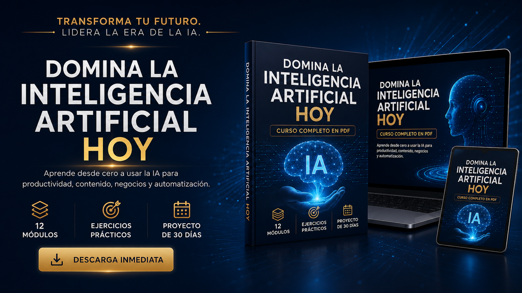 Domina la Inteligencia Artificial Hoy — Curso Completo en PDF y Word
