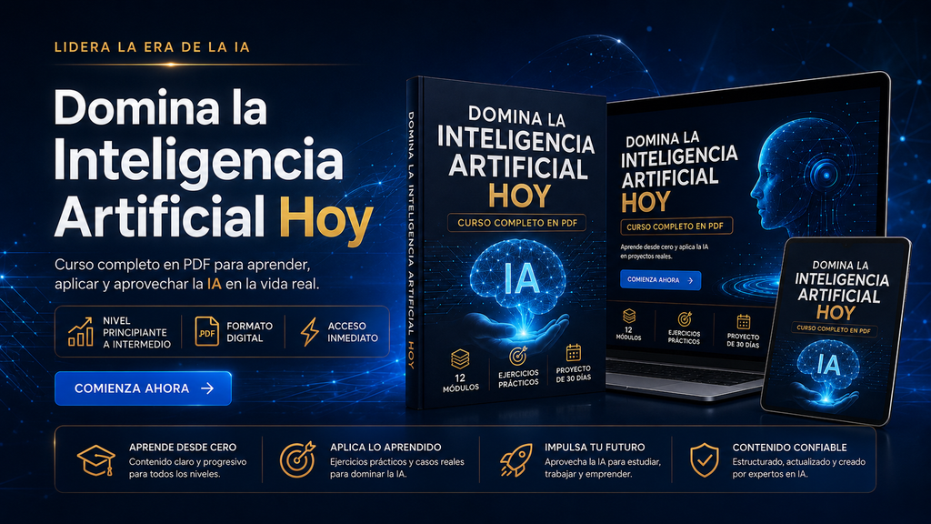 Domina la Inteligencia Artificial Hoy — Curso Completo en PDF y Word