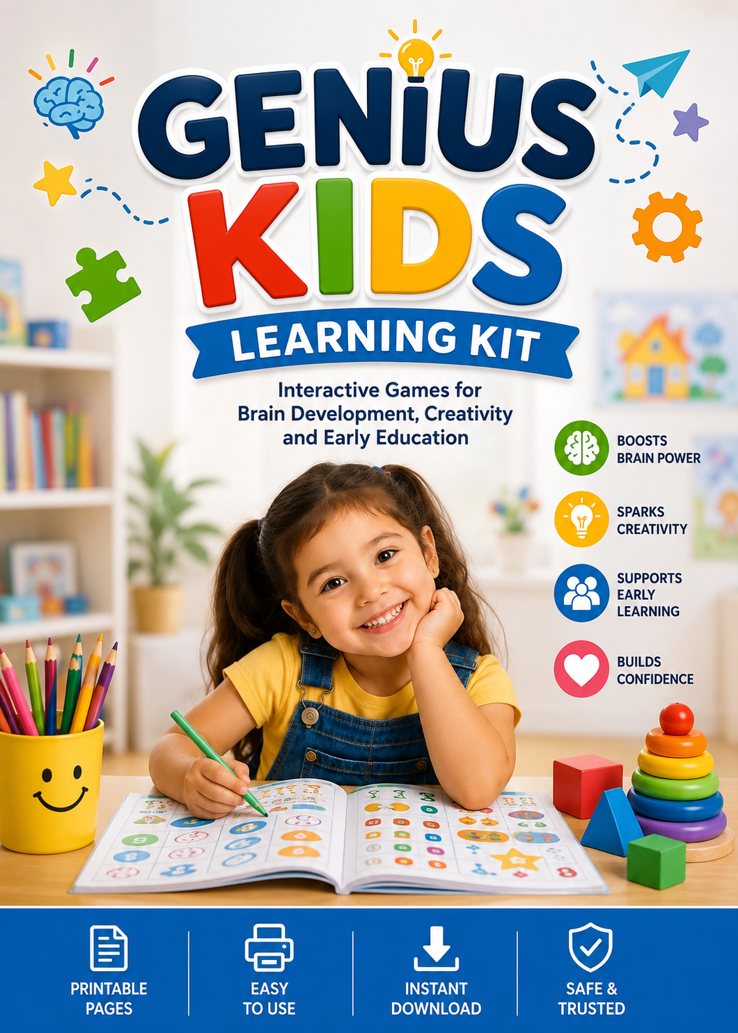 Kids Learning Kit | 415 Printable Activities